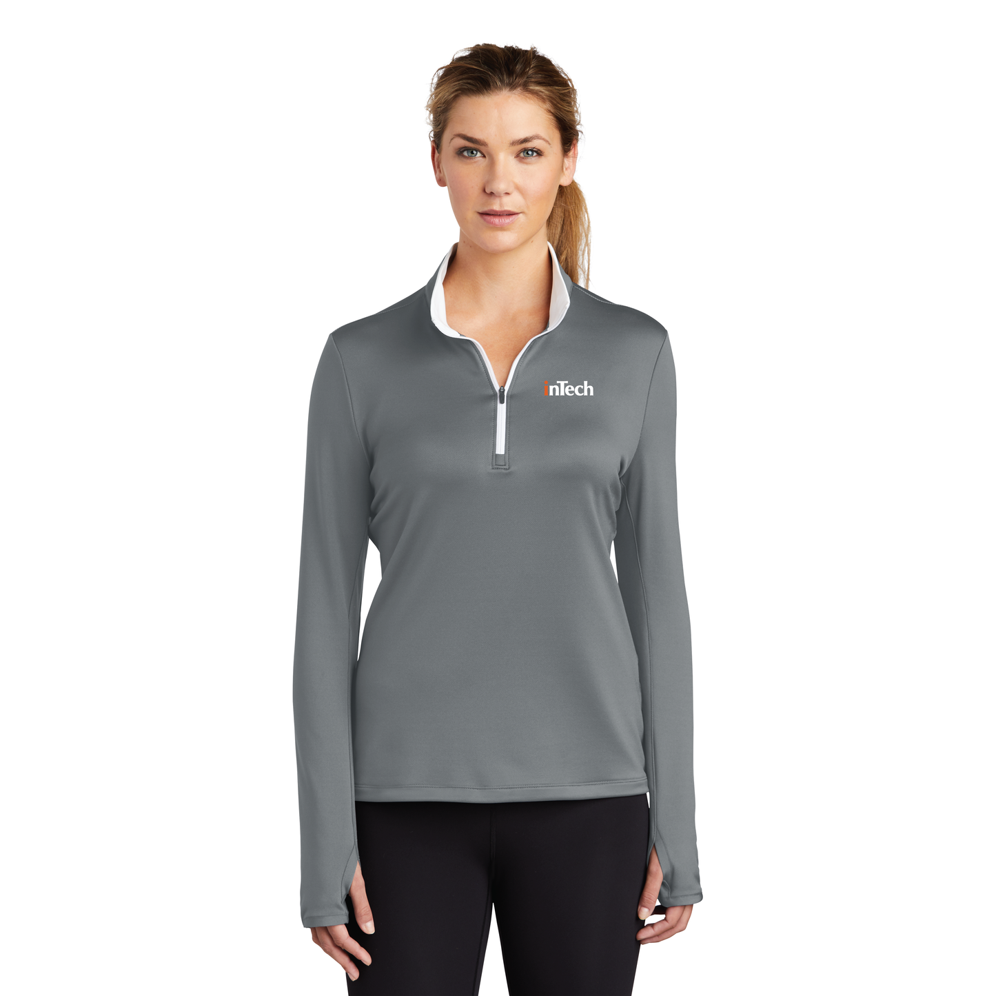 779796 Nike Ladies Dri-FIT Stretch 1/2-Zip Cover-Up