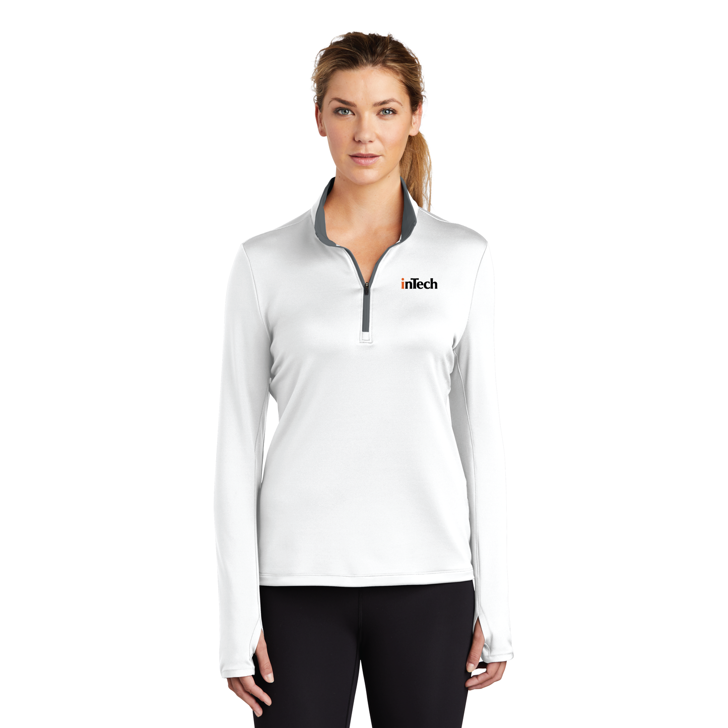 779796 Nike Ladies Dri-FIT Stretch 1/2-Zip Cover-Up