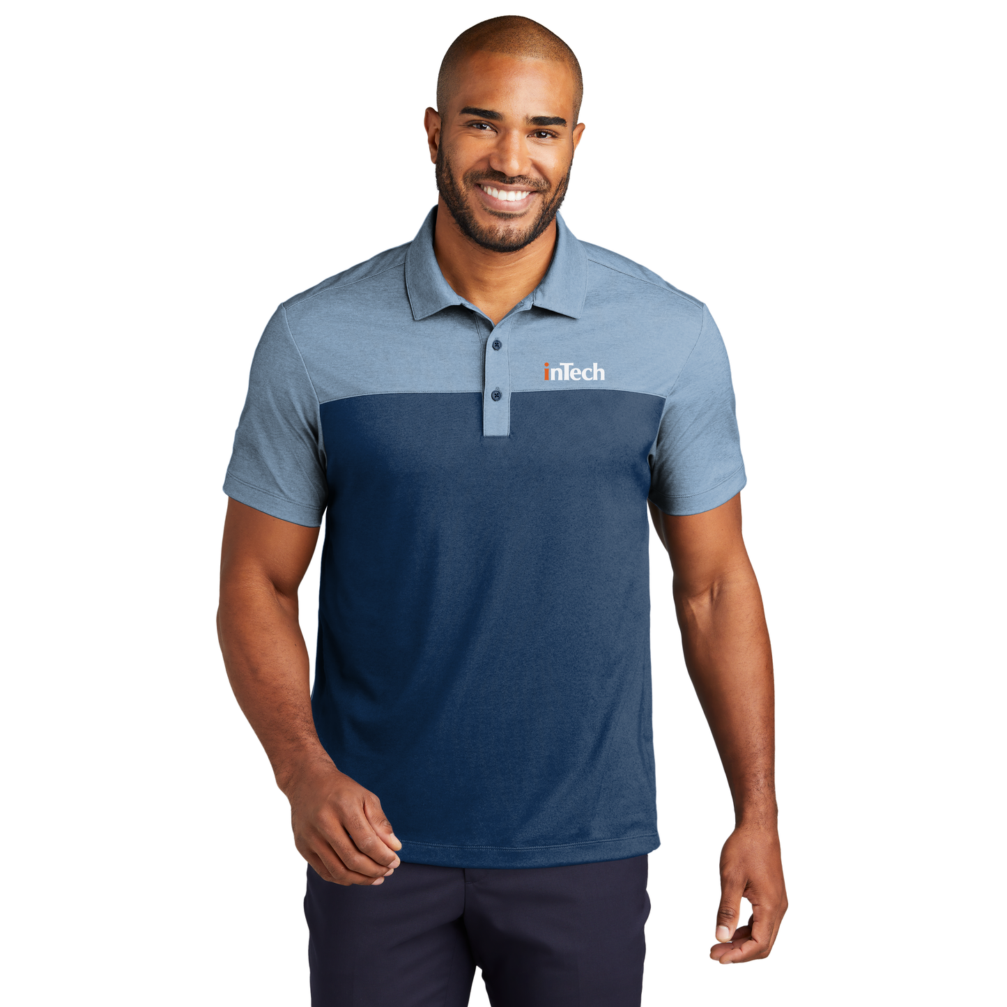 K831 Port Authority® Fine Pique Blend Blocked Polo