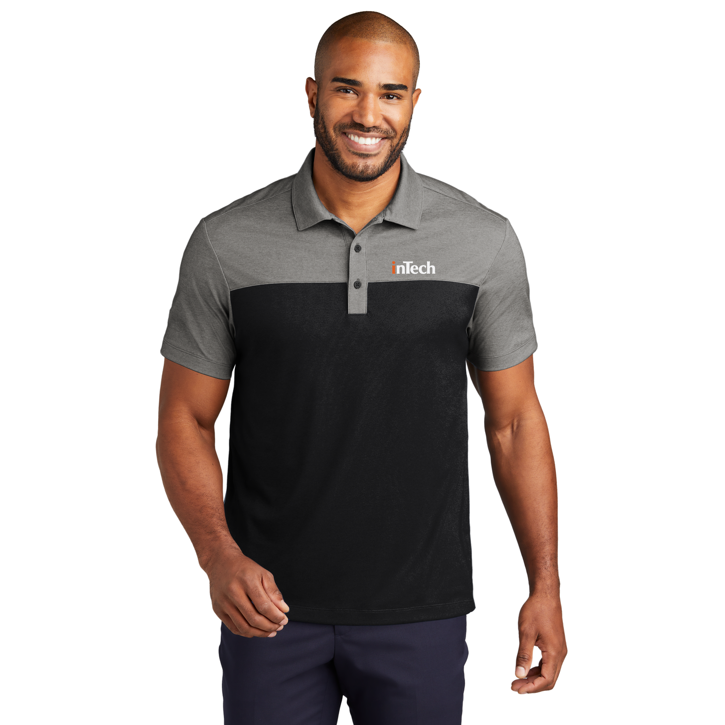 K831 Port Authority® Fine Pique Blend Blocked Polo