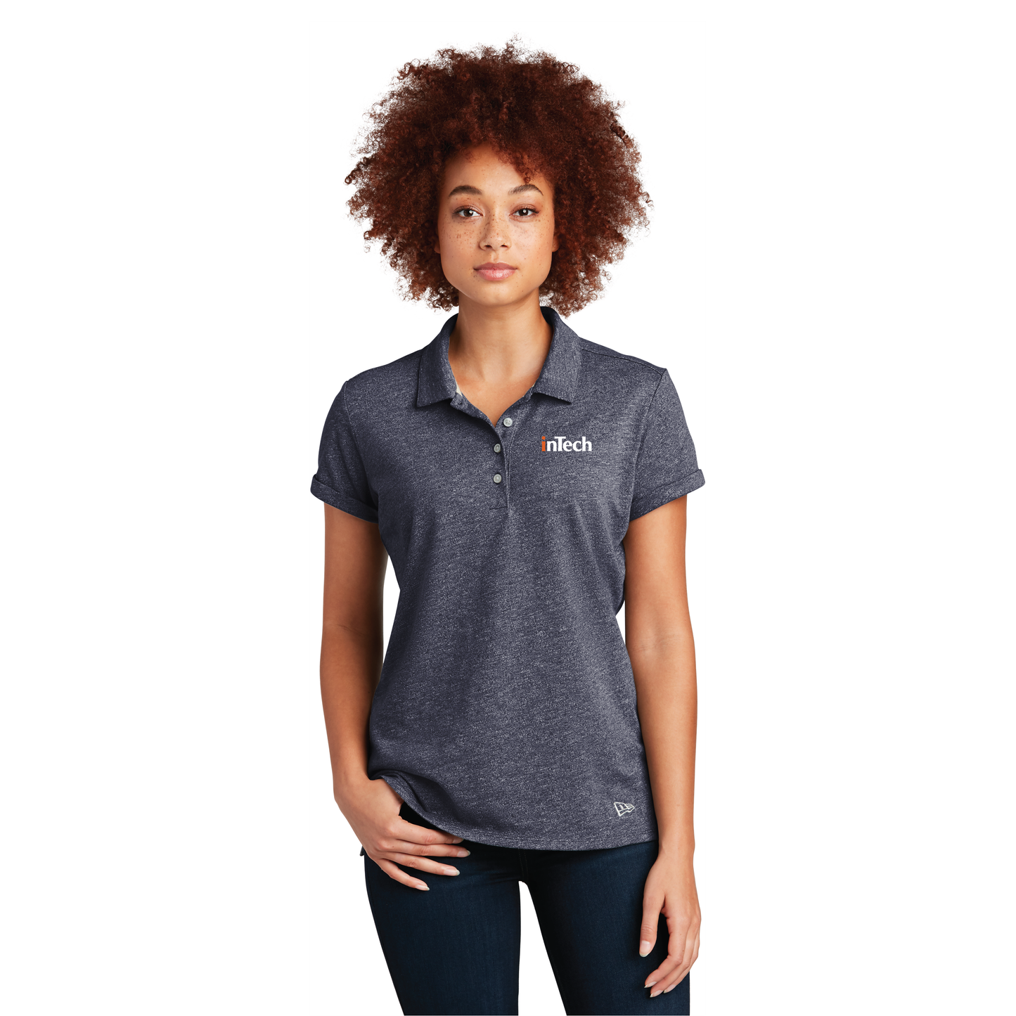 LNEA301 New Era ® Ladies Slub Twist Polo