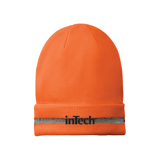 CornerStone® Enhanced Visibility Beanie with Reflective Stripe